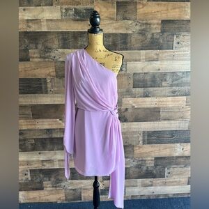 One-shoulder cocktail dress